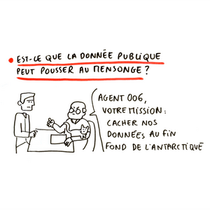 'EST-CE QUE LA DONNÉE PUBLIQUE PEUT POUSSER AU MENSONGE ?' - le chef donne une nouvelle mission à son meilleur agent secret : 'Agent 006, votre mission : cacher nos données au fin fond de l'arctique !'